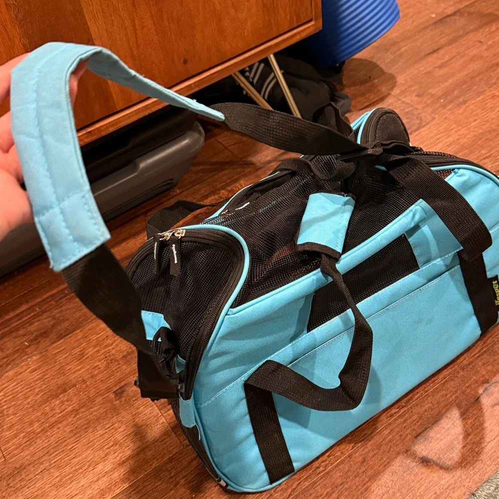 Pet carriers for small dogs. TSA-approved.